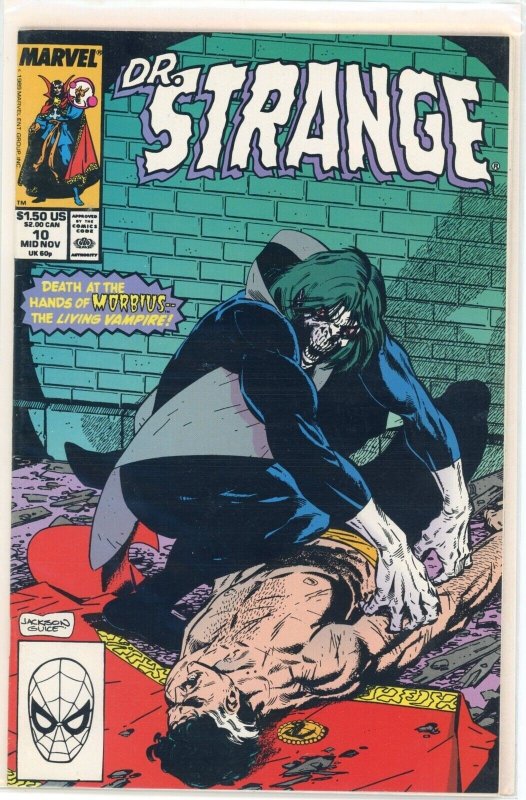 Doctor Strange #10 (Marvel Comics, 1989), raw comic book in NM- 9.2 condition — front cover