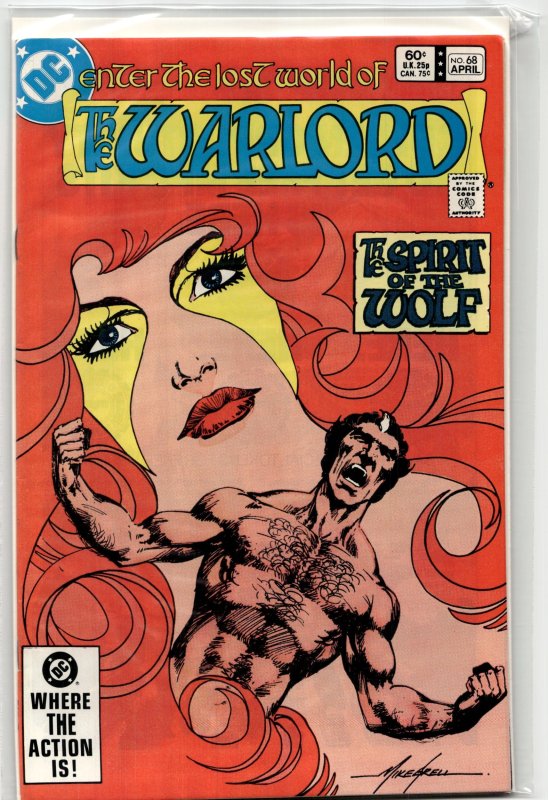 Warlord #68 (DC Comics, 1983), raw, ungraded comic book — front cover