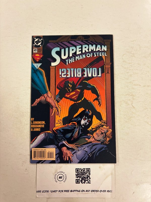 Superman Man of Steel #41 (DC Comics), raw comic book in NM condition — front cover