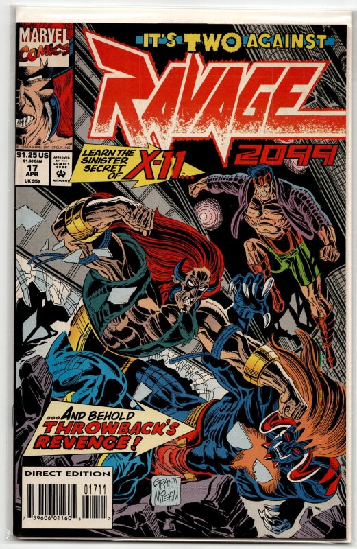 Ravage 2099 #17 (Marvel Comics, 1994), raw, ungraded comic book — front cover