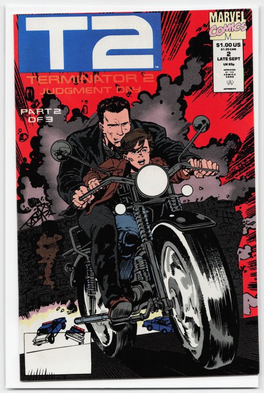 Terminator 2: Judgment Day #2 (1991), raw, ungraded comic book — front cover
