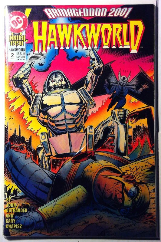 Hawkworld Annual #2 (DC Comics), raw, ungraded comic book — front cover