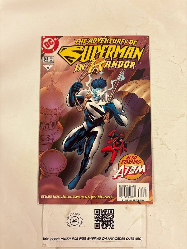 Adventures of Superman #547 (DC Comics, 1997), raw comic book in NM condition — front cover