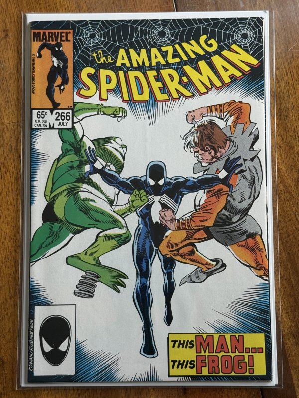The Amazing Spider-Man #266 (Marvel Comics, 1985), raw comic book in NM- 9.2 condition — front cover