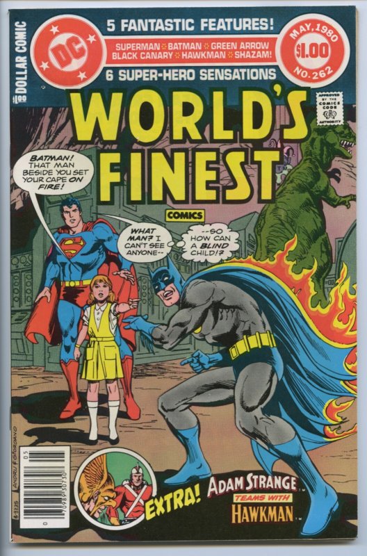 World’s Finest Comics #262 - 9.2, WP - Superman/Batman - Aquaman (DC Comics), raw comic book in 9.2 condition — front cover