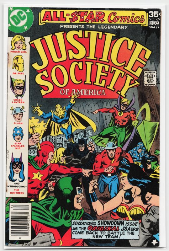 All-Star Comics #69 (DC Comics, 1977), raw, ungraded comic book — front cover
