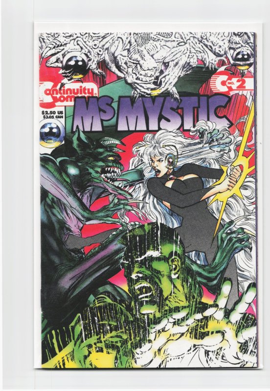 Ms. Mystic #2 (Continuity Comics, 1993), raw, ungraded comic book — front cover