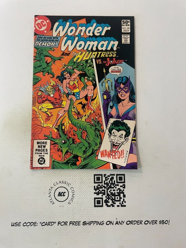 Wonder Woman #281 (DC Comics), raw comic book in NM condition — front cover