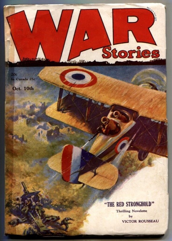 Pulp: War Stories Pulp October #10, raw comic book in VG- condition — front cover