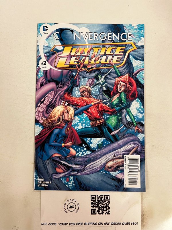 Convergence Justice League #2 (DC Comics), raw comic book in NM condition — front cover