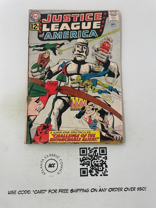 Justice League of America #15 (DC Comics, 2008), raw comic book in FN condition — front cover
