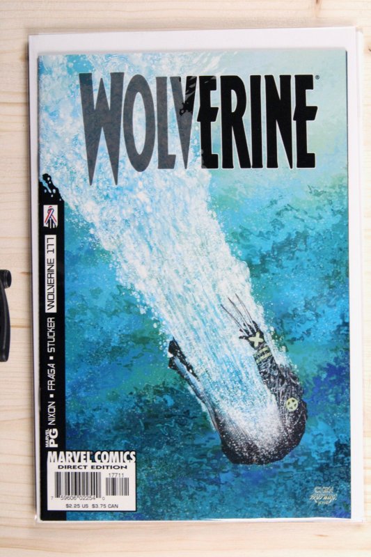 Wolverine #177 (Marvel Comics, 2002), raw comic book in NM- 9.2 condition — front cover