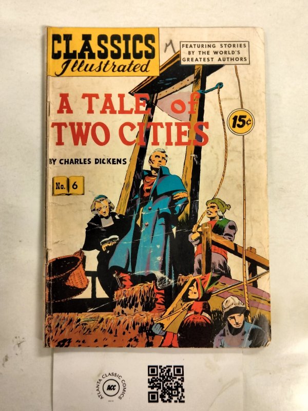 A Tale of Two Cities #6, raw comic book in VG condition — front cover