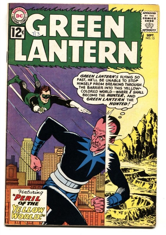 Green Lantern #15 - 1962 - DC - Fn/vf - Comic Book (DC Comics, 1962), raw comic book in FN/VF condition — front cover