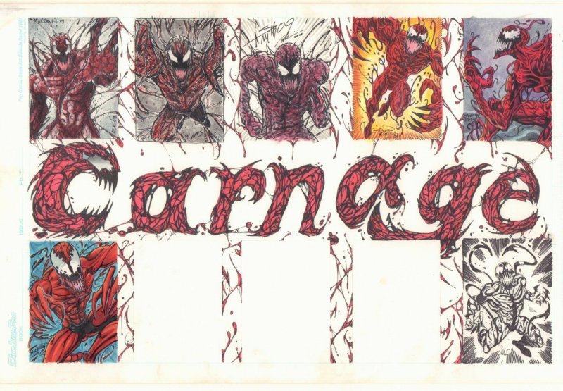 Carnage Jam Piece - 2009 art by Steven Butler, Andy Smith, and Others (2009), raw, ungraded comic book — front cover