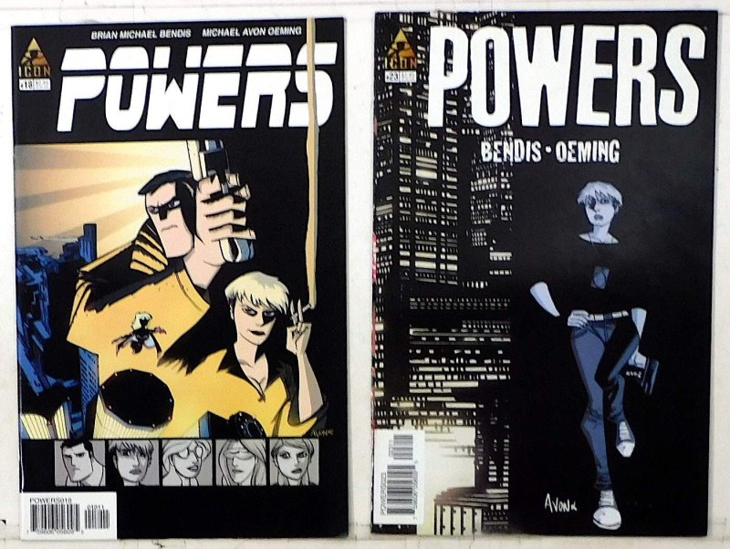 Powers Lot of 2 #18, 23 (2006) Icon 1st Print Comic Books (2006), raw, ungraded comic book — front cover