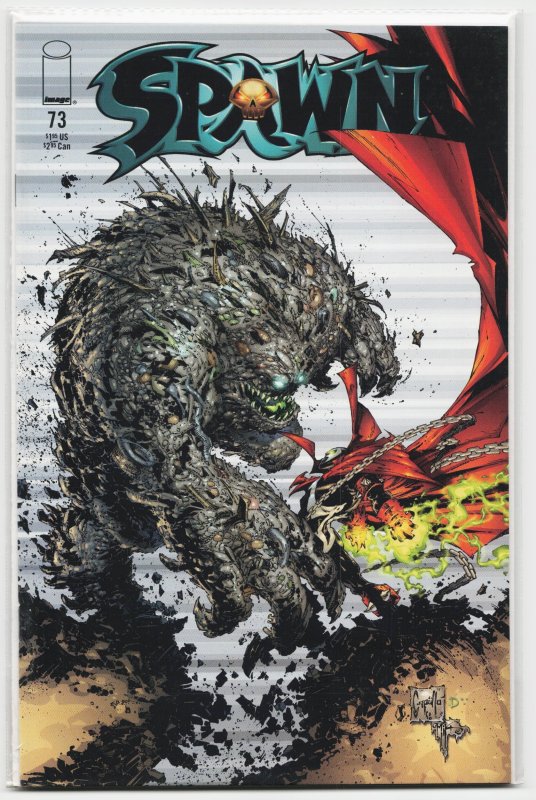 Spawn #73 (Image Comics, 1998), raw, ungraded comic book — front cover