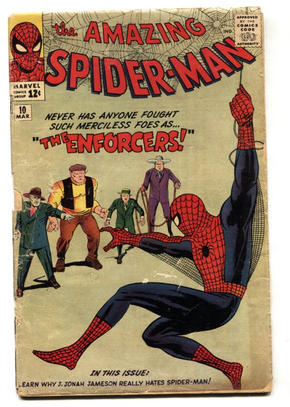 Amazing Spider-Man #10 - 1964 - Marvel - G - Comic Book (Marvel Comics, 1964), raw, ungraded comic book — front cover
