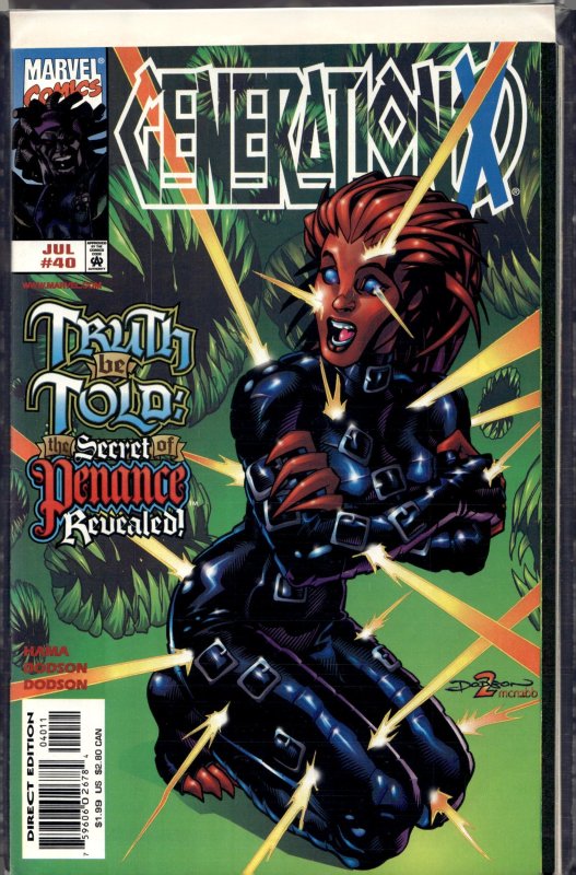 Generation X #40 (Marvel Comics, 1998), raw, ungraded comic book — front cover