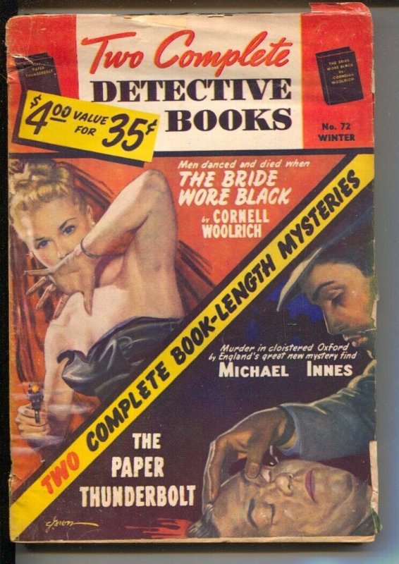 Pulp: Two Complete Detective Books #72 (1952), raw, ungraded comic book — front cover