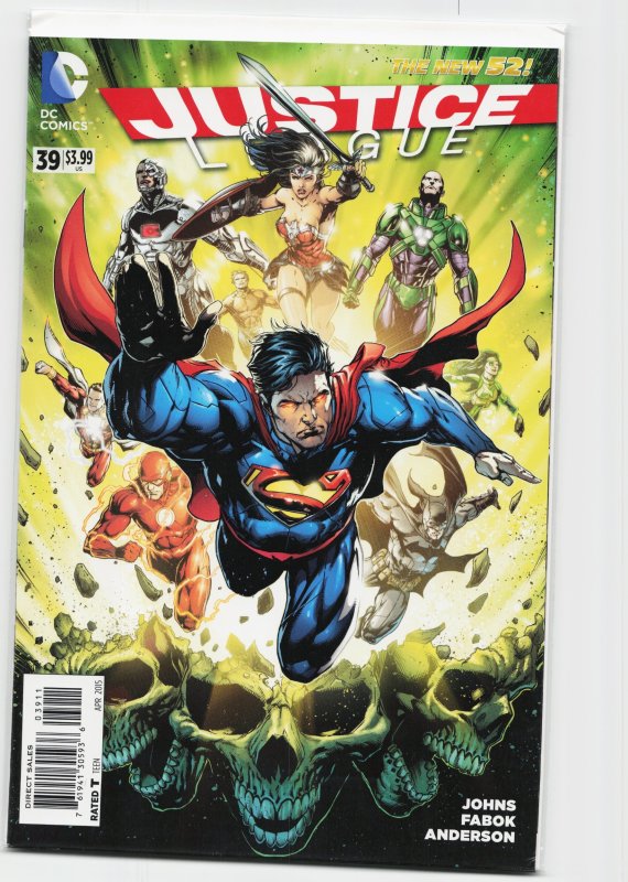 Justice League #39 (DC Comics, 2015), raw, ungraded comic book — front cover