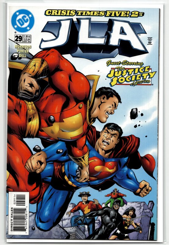 JLA #29 (DC Comics, 1999), raw, ungraded comic book — front cover