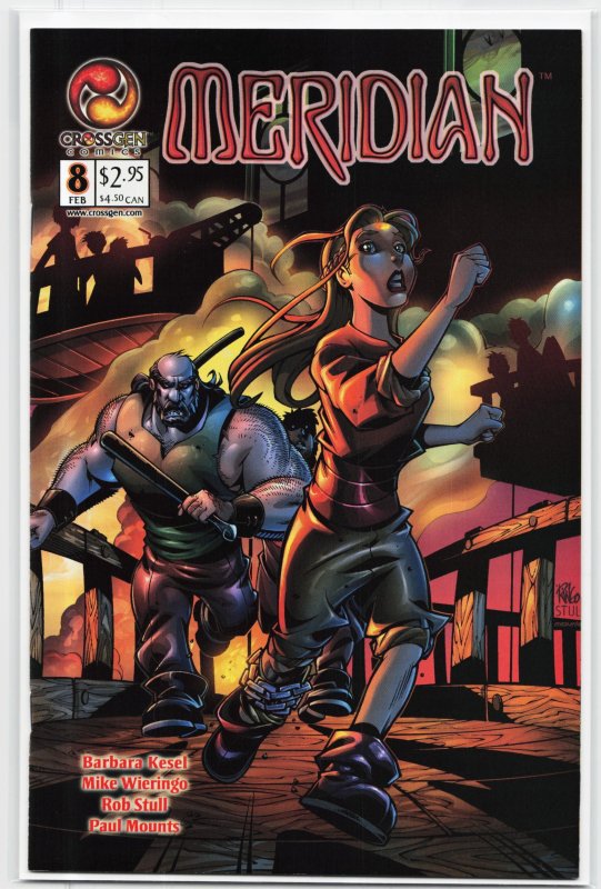 Meridian #8 (2001), raw, ungraded comic book — front cover