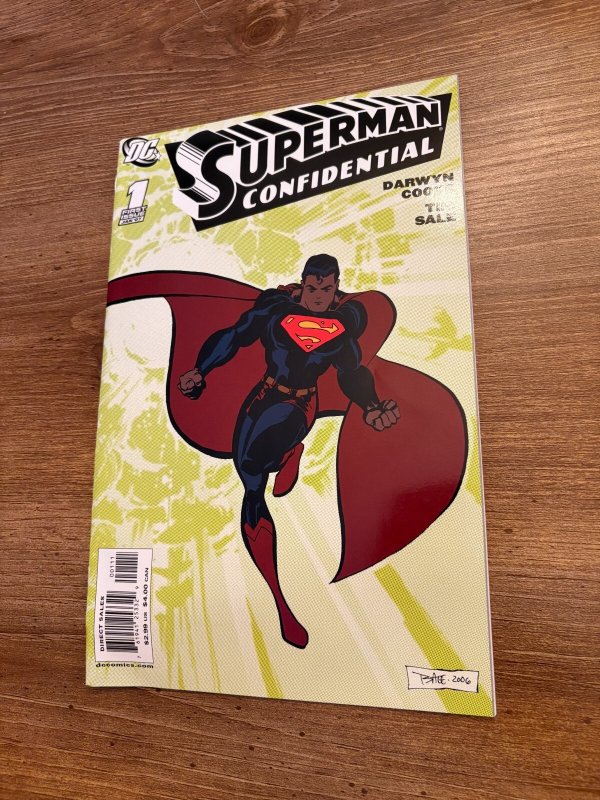 Lot of 7 Superman Confidential DC Comic Books # 1 2 3 4 5 6 7 Vf-Nm 2 J452, raw comic book in NM condition — front cover
