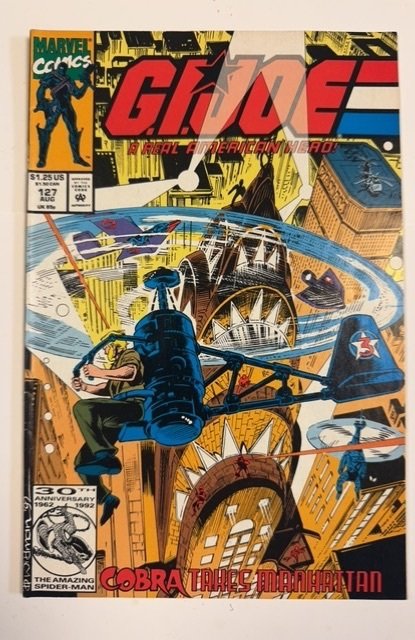 G.I. Joe: A Real American Hero #127 (Marvel Comics, 1992), raw, ungraded comic book — front cover