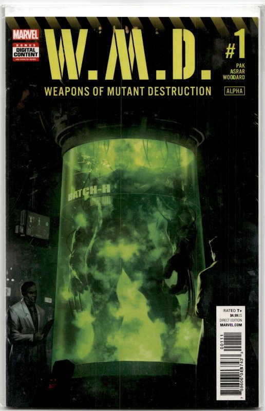 Weapons of Mutant Destruction: Alpha (2017) Weapon X (Marvel Comics, 2017), raw, ungraded comic book — front cover