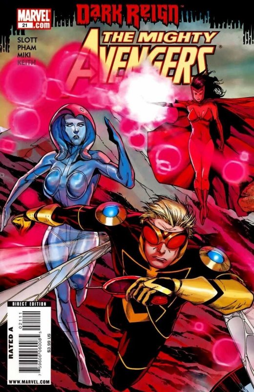 Mighty Avengers #21 (Marvel Comics), raw comic book in VF/NM condition — front cover