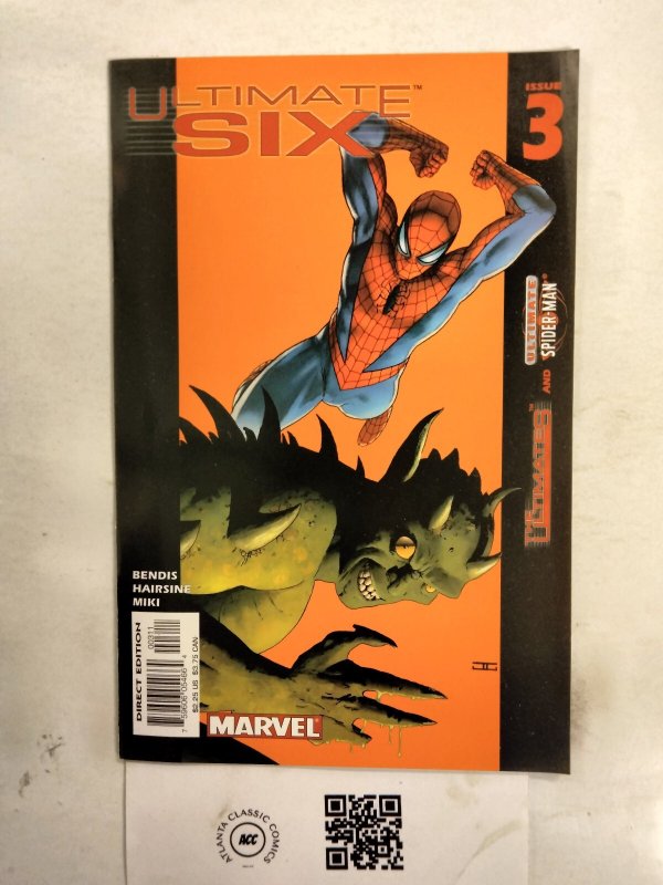 Ultimate Six #3 (Marvel Comics), raw comic book in NM condition — front cover