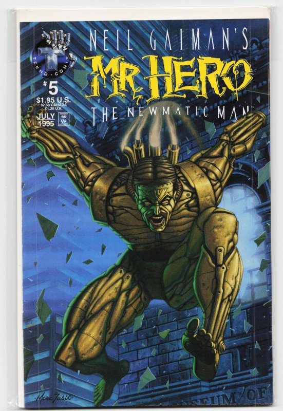 Mr. Hero the Newmatic Man #5 (Big Entertainment, 1995), raw, ungraded comic book — front cover