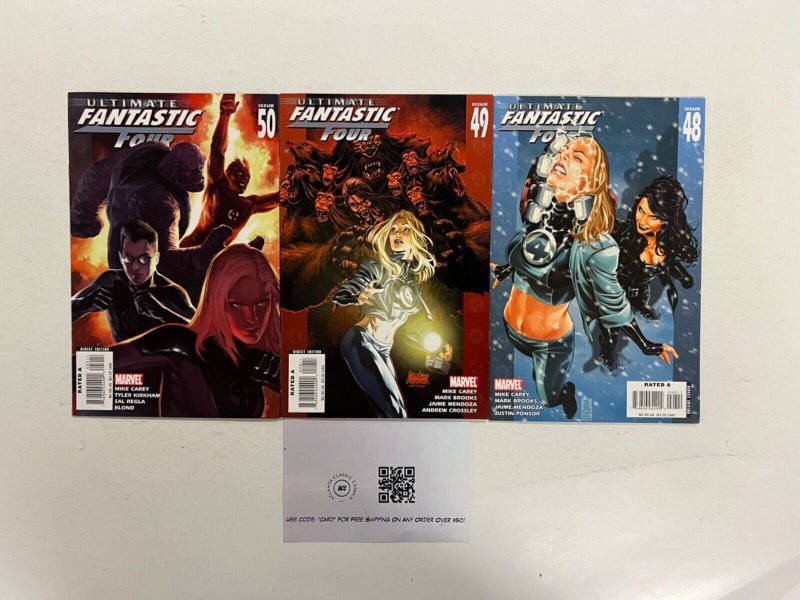 3 Fantastic Four DC Comic Books #48, raw, ungraded comic book — front cover