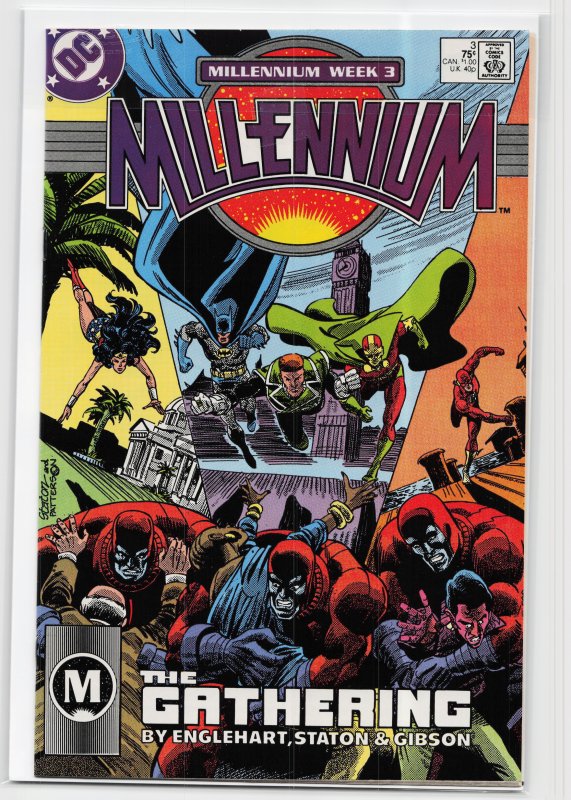 Millennium #3 (DC Comics, 1988), raw, ungraded comic book — front cover