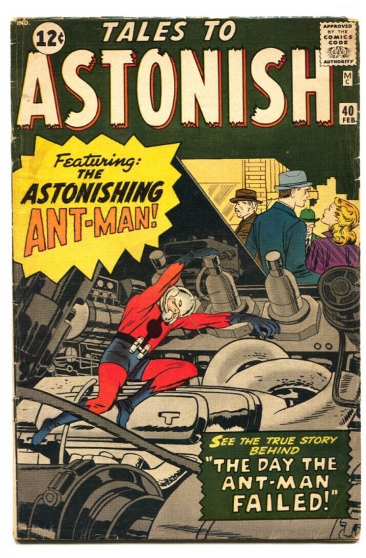 Tales to Astonish #40 - 1963 - Marvel - VG - Comic Book (Marvel Comics, 1963), raw comic book in VG condition — front cover