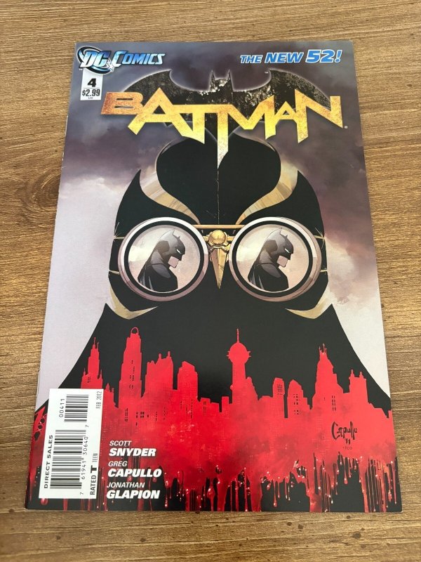 Batman #4 (DC Comics, 2012), raw comic book in NM condition — front cover