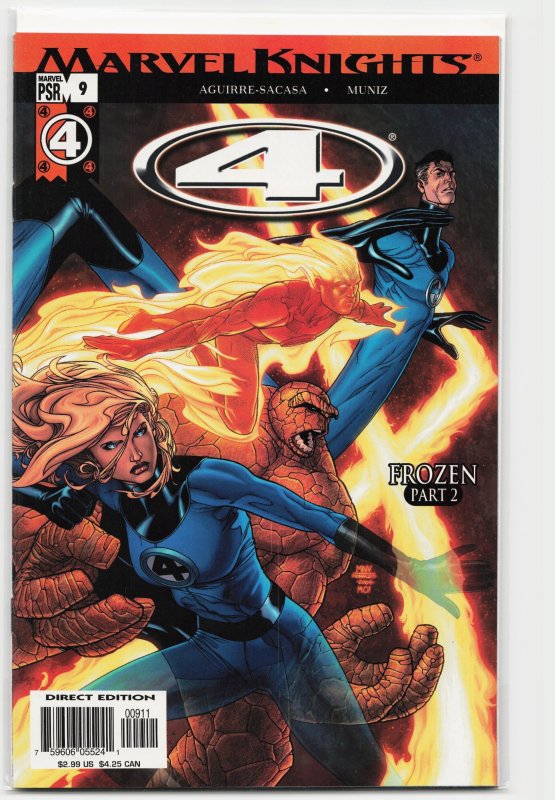 Marvel Knights: 4 #9 (Marvel Comics, 2004), raw, ungraded comic book — front cover