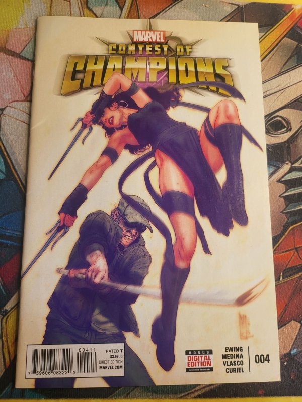 Contest of Champions #4 (Marvel Comics, 2016), raw, ungraded comic book — front cover