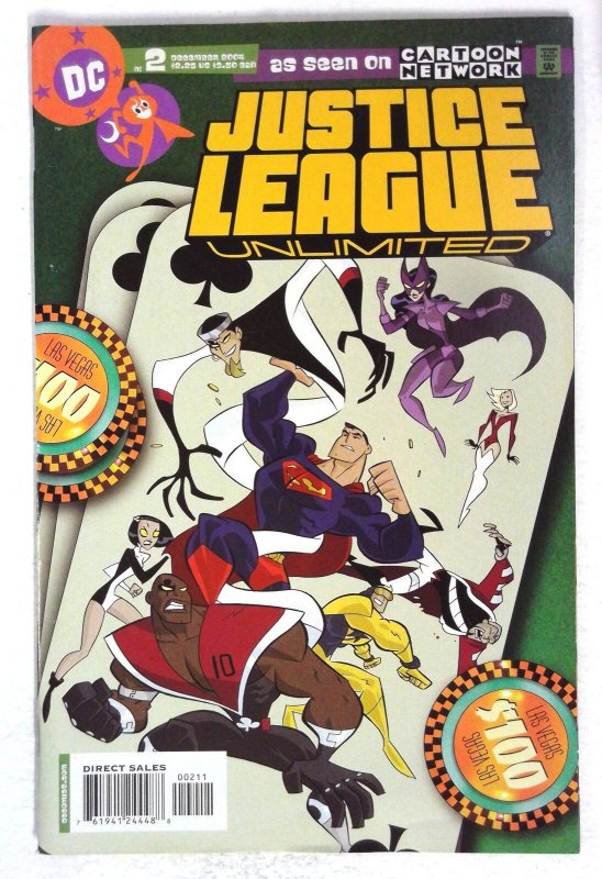 Justice League Unlimited #2 (DC Comics, 2004), raw comic book in VF/NM condition — front cover