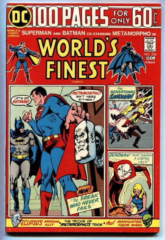 World's Finest #226 (DC Comics, 1973), raw, ungraded comic book — front cover