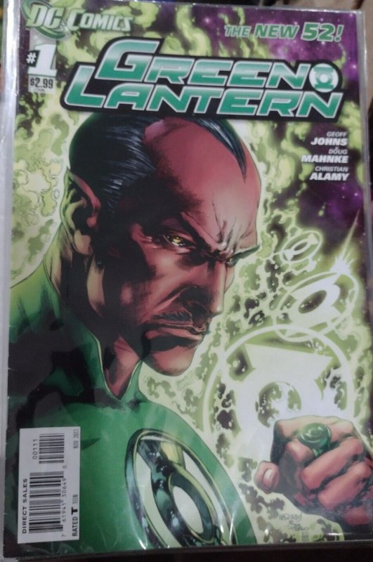 Green Lantern #1 (DC Comics, 2011), raw, ungraded comic book — front cover