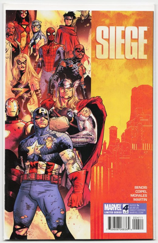 Siege #4 (2010), raw, ungraded comic book — front cover