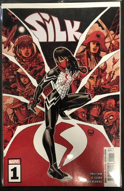 Silk #1 (Marvel Comics, 2023), raw, ungraded comic book — front cover
