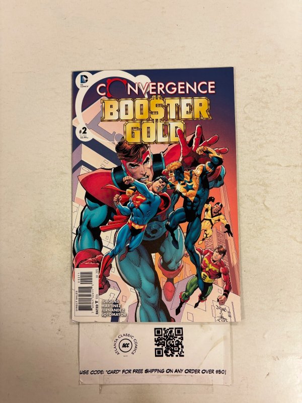 Convergence Booster Gold #2 (DC Comics), raw comic book in NM condition — front cover