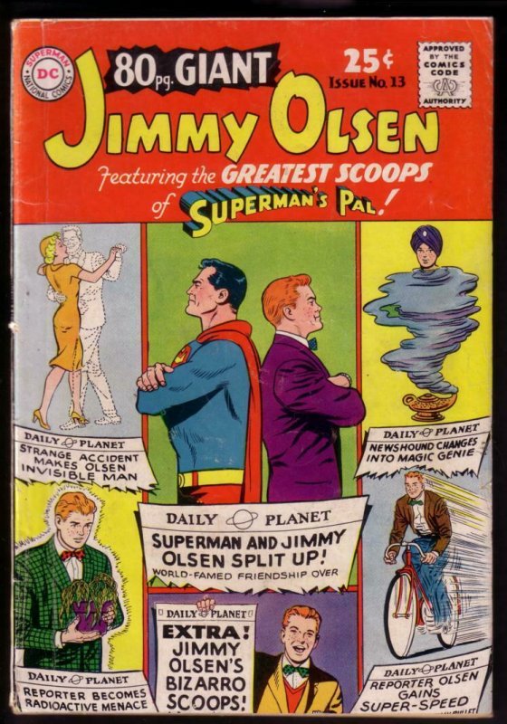 80 Page Giant #13 (DC Comics, 1965), raw comic book in VG condition — front cover