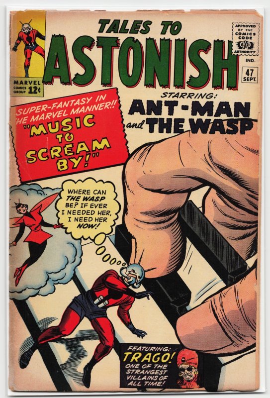 Tales to Astonish #47 (Marvel Comics, 1963), raw, ungraded comic book — front cover