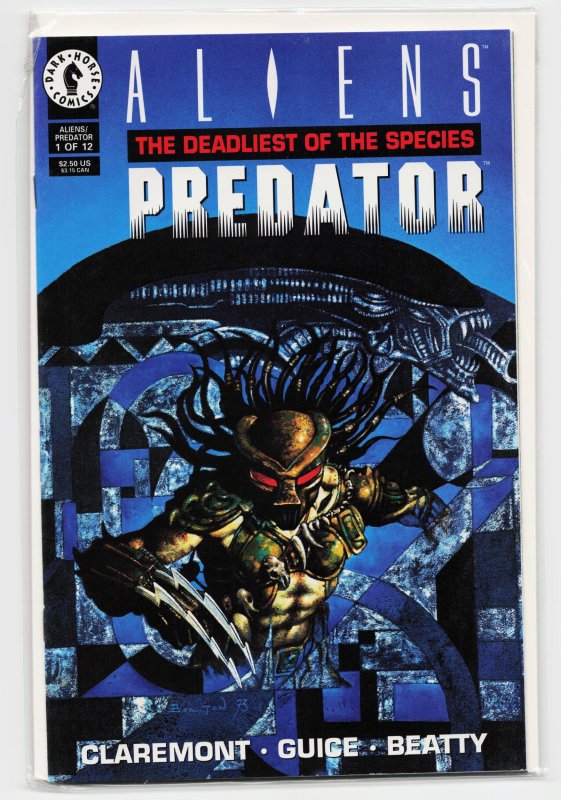 Aliens/Predator: The Deadliest of the Species #1 (Dark Horse Comics, 1993), raw, ungraded comic book — front cover