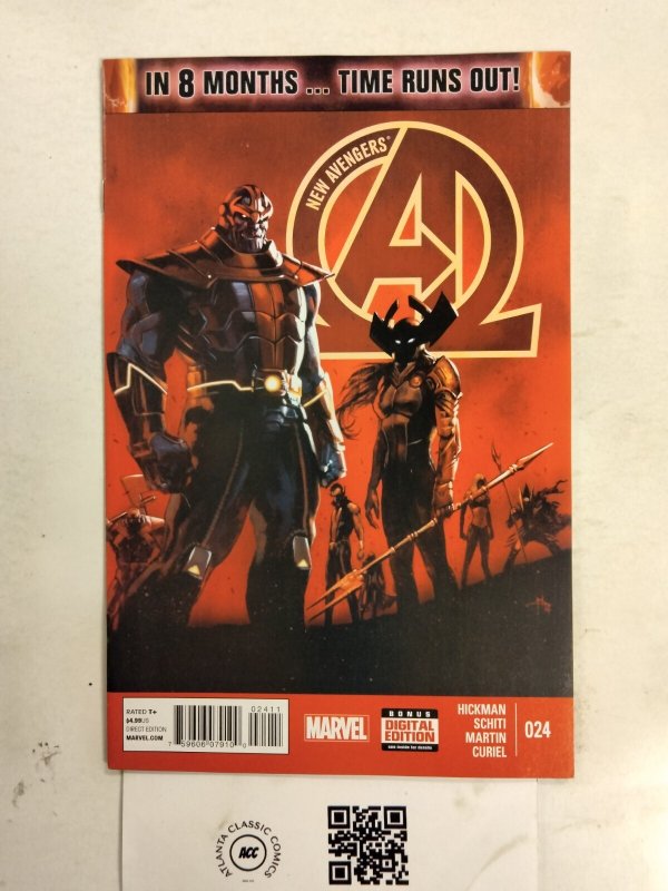 New Avengers #24 (Marvel Comics), raw comic book in NM condition — front cover
