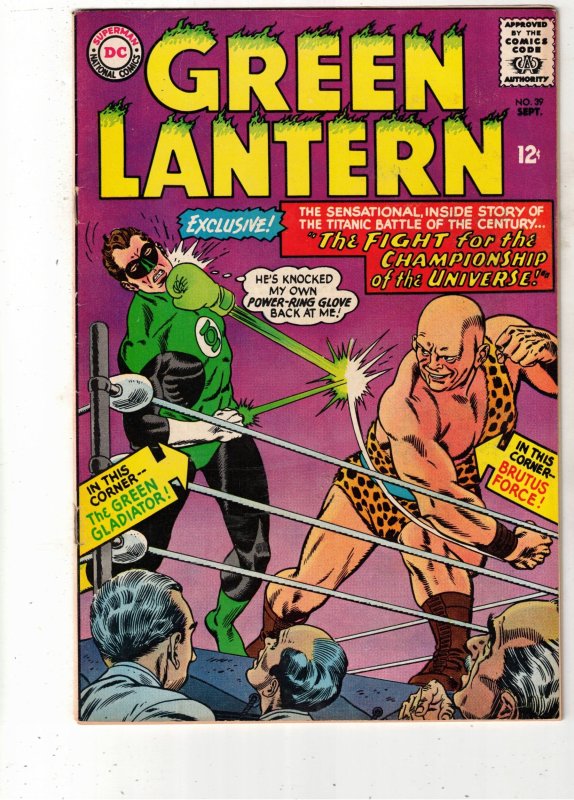 Green Lantern #39 (DC Comics, 1965), comic book — front cover in its holder